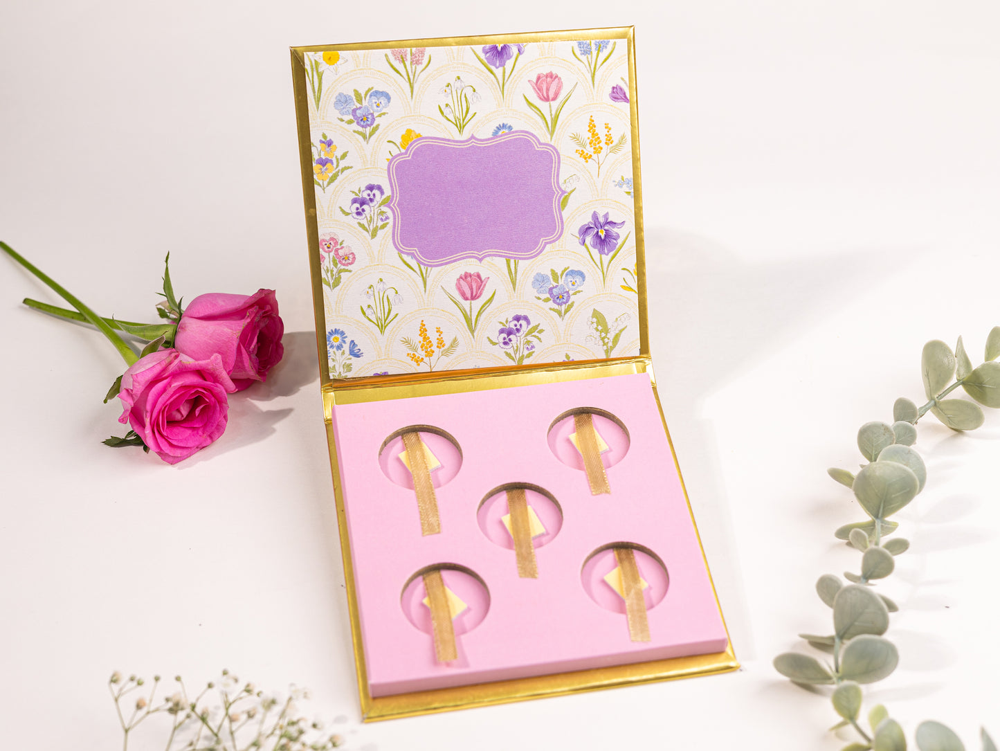 Botanical Design Five Ginni/Coin Box