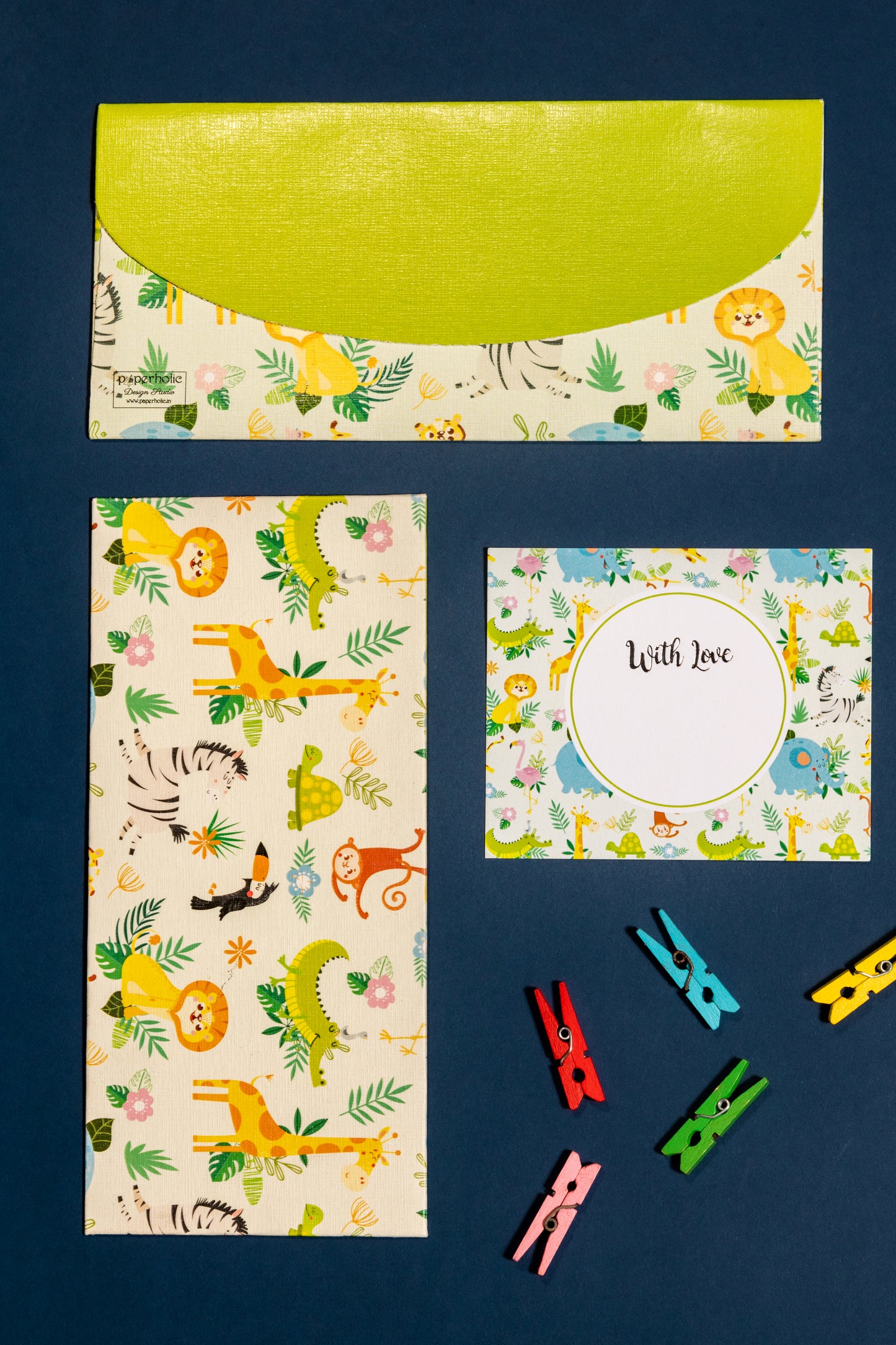Jungle Theme Money Envelope & Flat Tag Combo