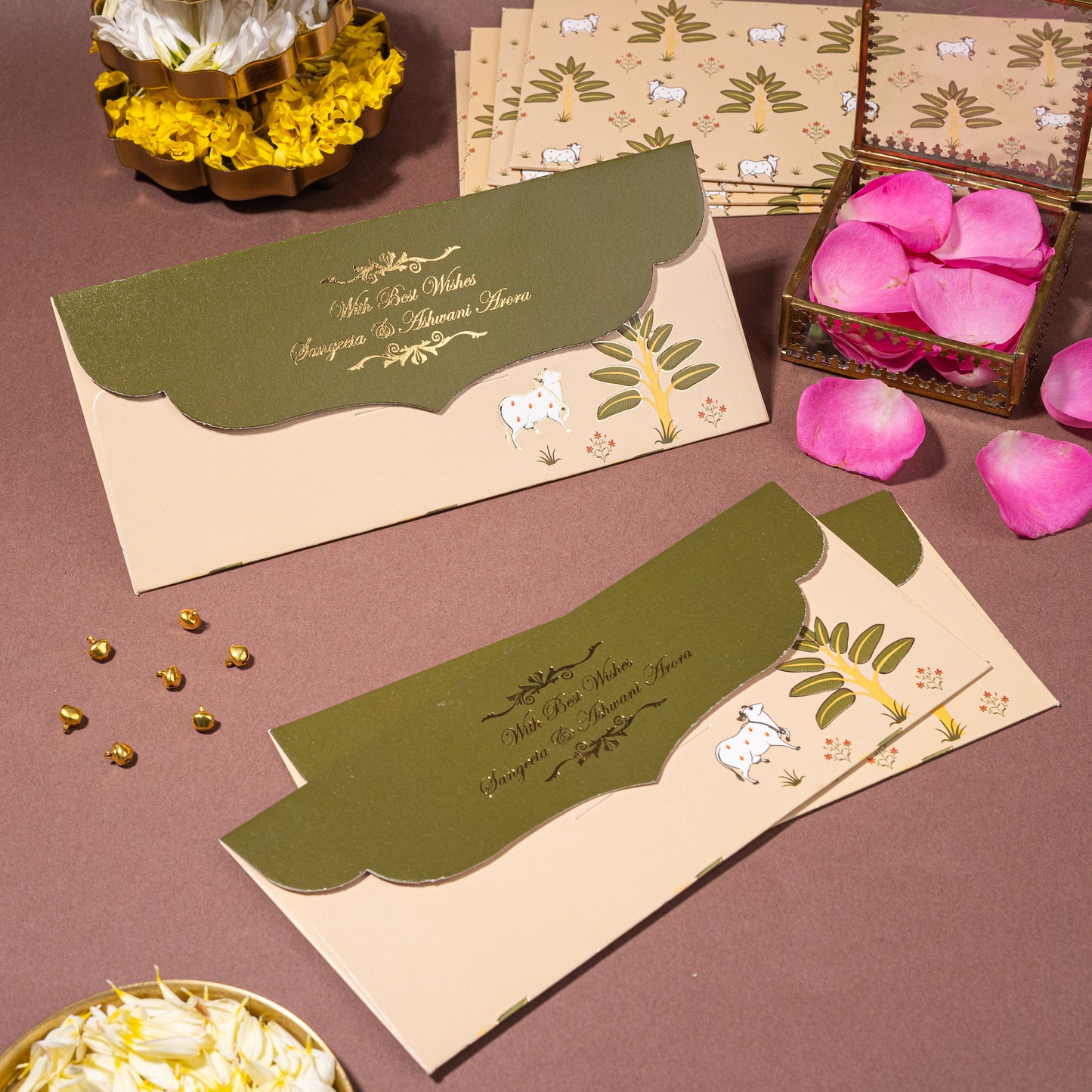 Pichwai Theme Money Envelopes