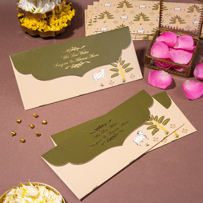 Pichwai Theme Money Envelopes
