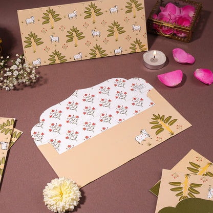 Pichwai Theme Money Envelopes