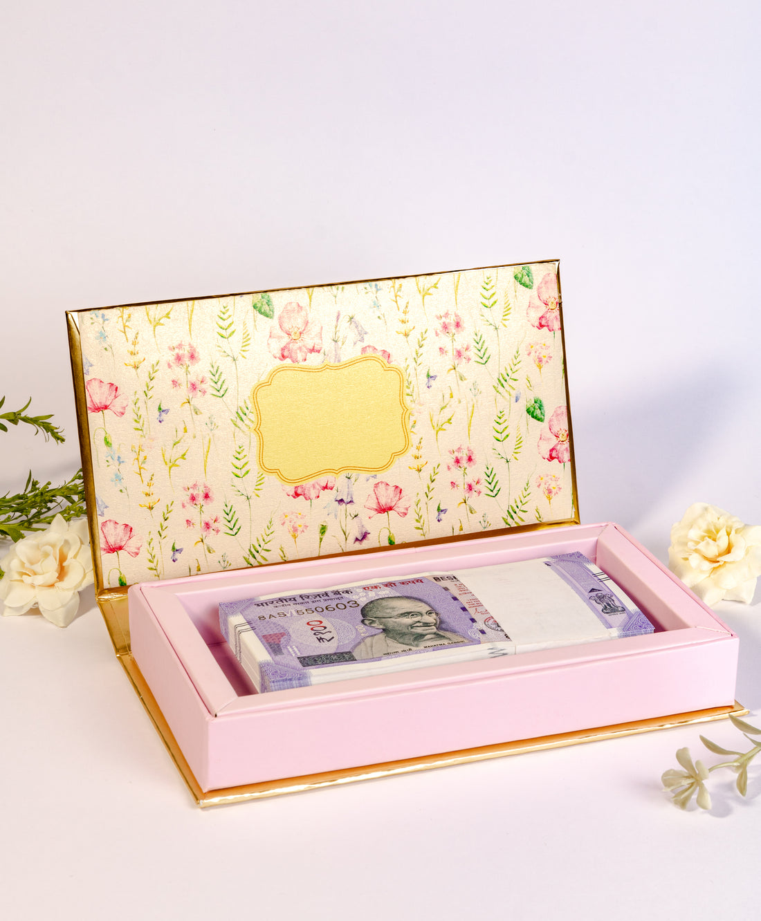 Blue Watercolor Design Cash/Gaddi Box