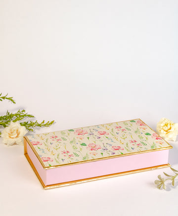 Blue Watercolor Design Cash/Gaddi Box