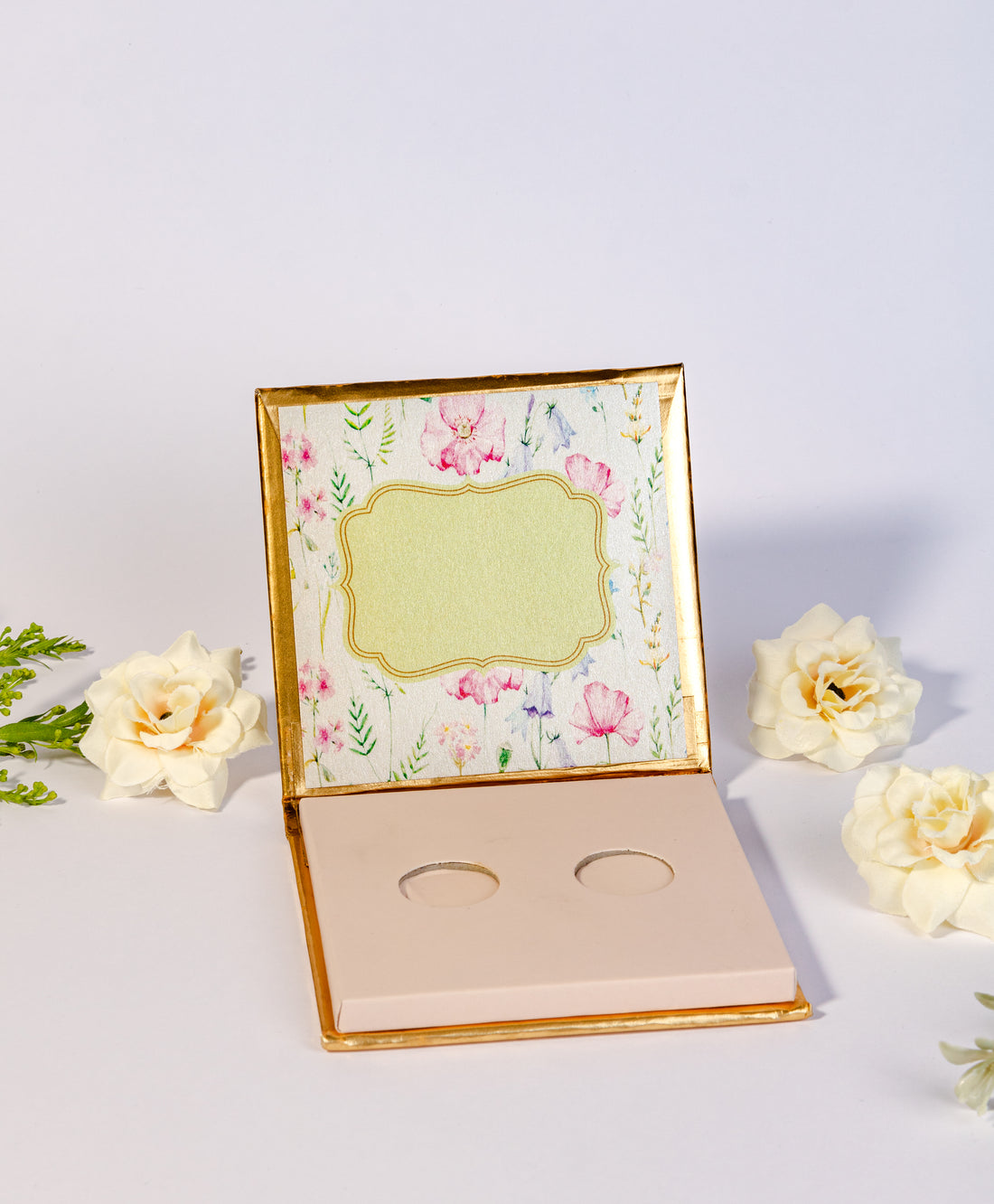 Blue Watercolor Floral Design Single/Double Coin/Ginni Box