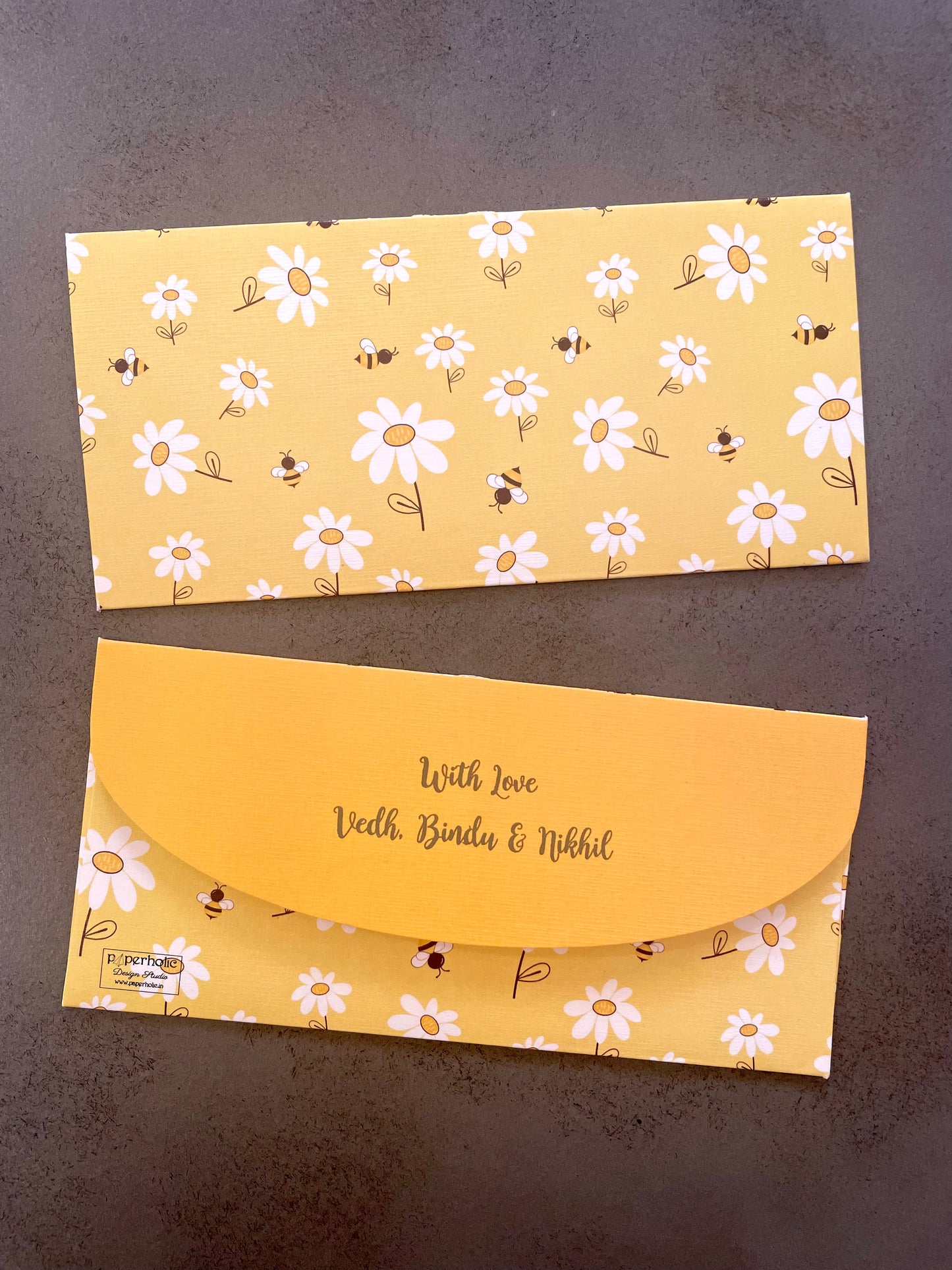 Honey Bee Theme Money Envelopes