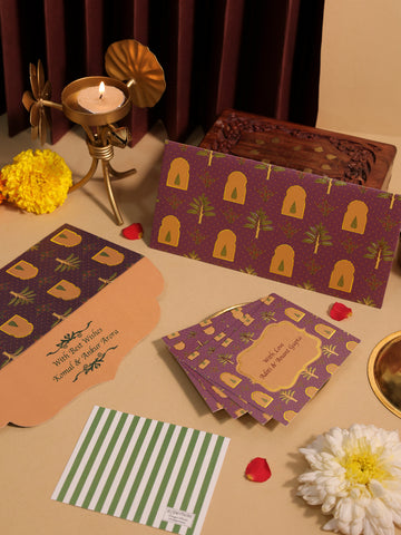 Jharokha Theme Envelope & Tag Combo