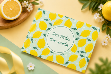 Lemon Wishes Flat Gift Tags
