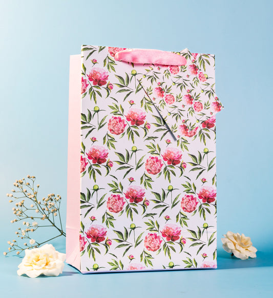 Peonies Design Gift Bags Small