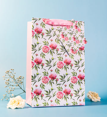 Peonies Design Gift Bags Small