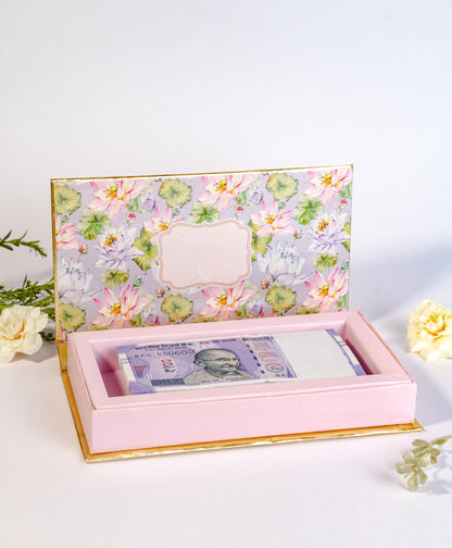 Purple Lotus Design Cash/Gaddi Box