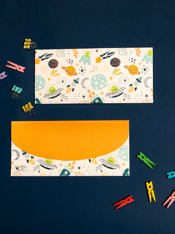 Space Theme Money Envelopes
