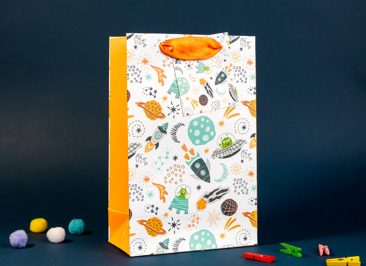 Space Theme Gift Bags Small