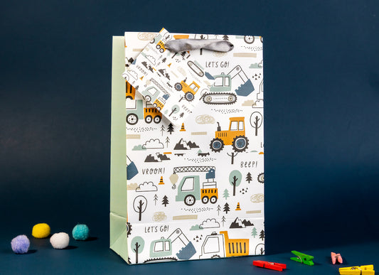 Truck Theme Gift Bags Small