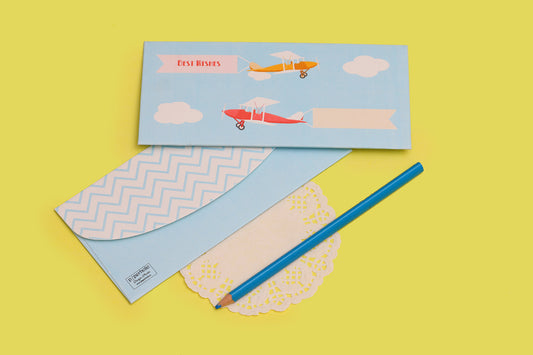 Airplane Theme Money Envelopes