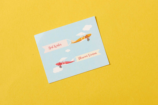 Airplane Theme Flat Gift Tags
