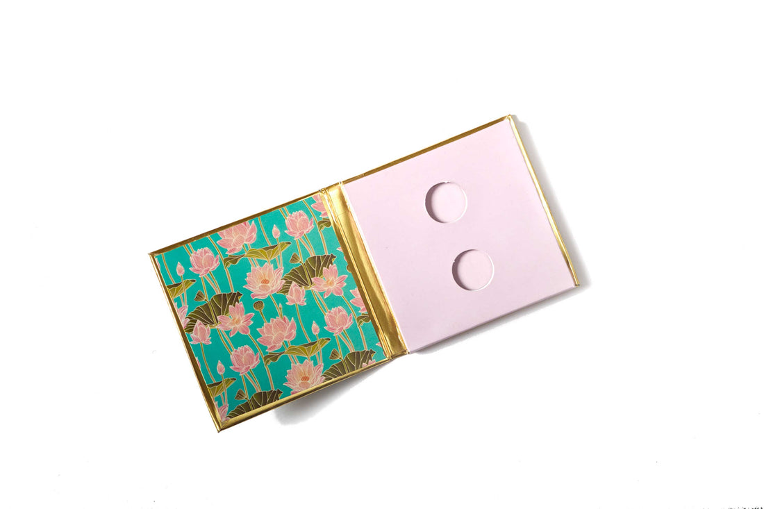 Blue Lotus Design Single/Double Coin/Ginni Box