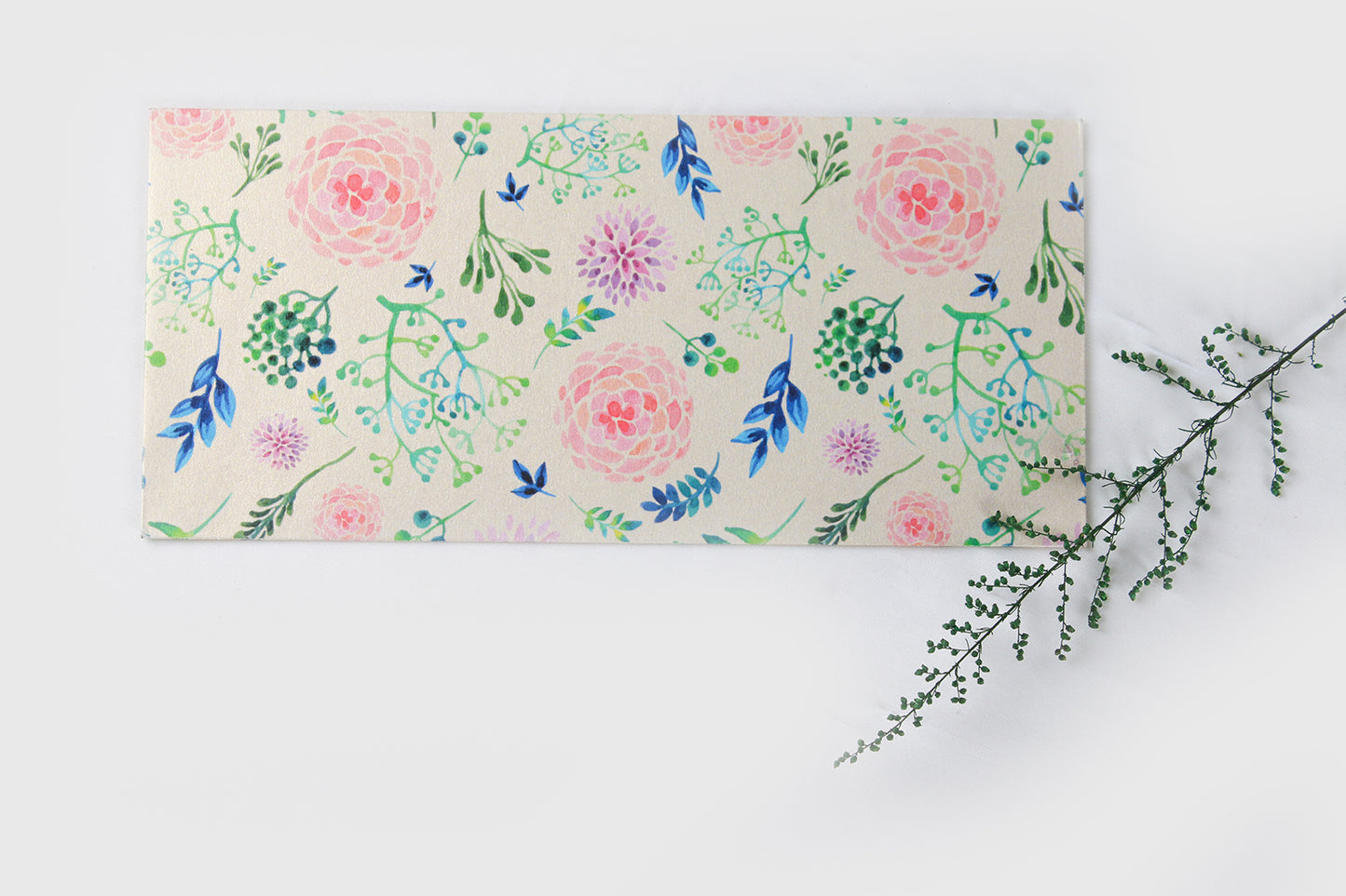 Off- White Floral Design Money/Shagun Envelopes