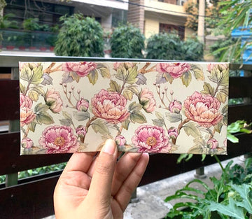 Chinese Floral Design Personalized Money/Shagun Envelopes