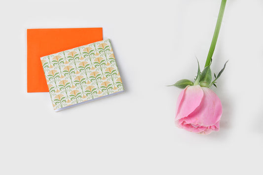 Garden Floral Design Folded Gift Tags