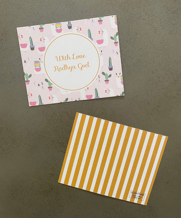 Llama Theme Flat Gift Tags