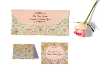 Mughal Theme Envelope & Tag Combo