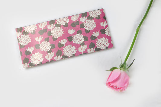 Pink Hydrangea Design Money/Shagun Envelopes