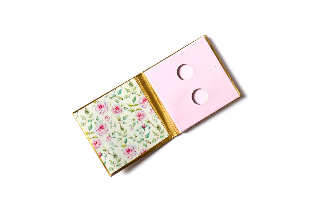 Powder White Floral Design Single/Double Coin/Ginni Box