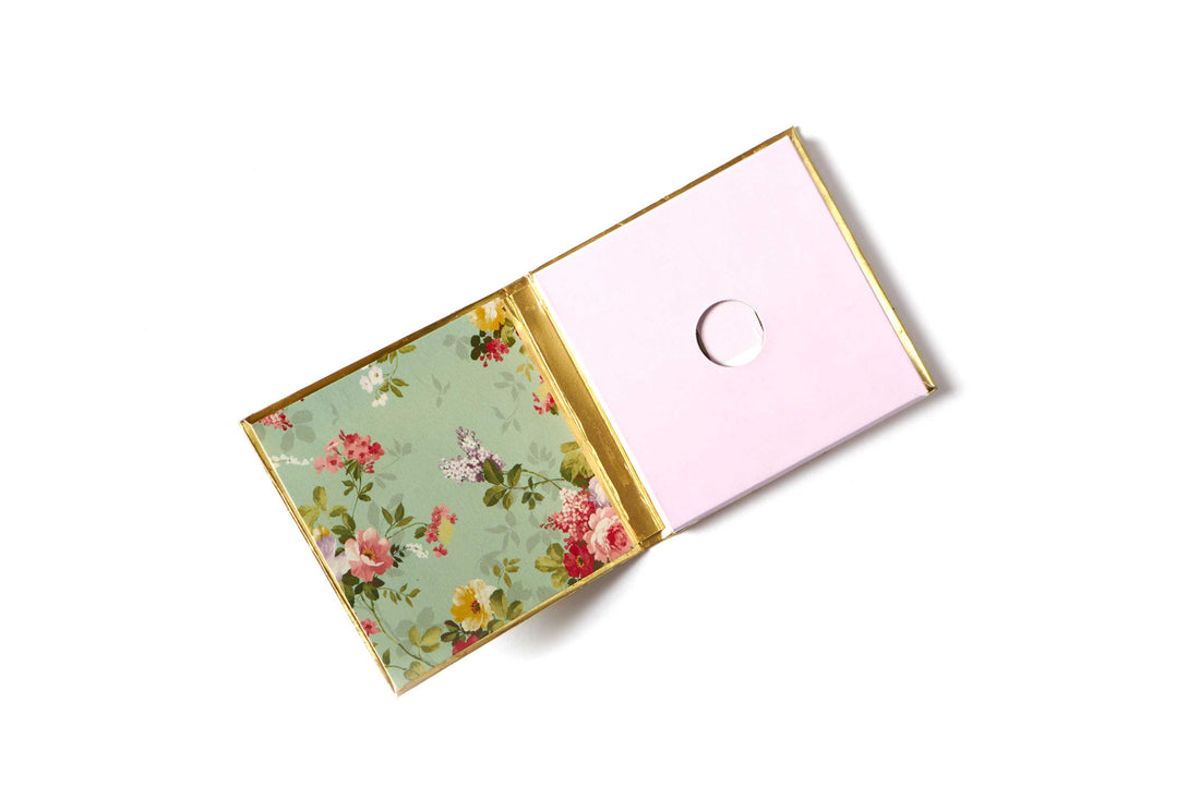 Sea Green Floral Design Single/Double Coin/Ginni Box