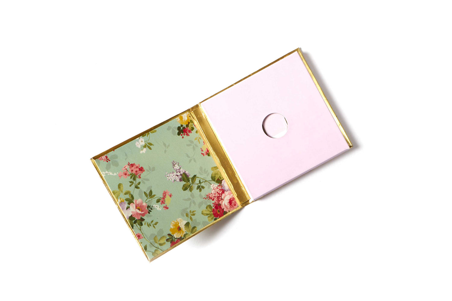 Sea Green Floral Design Coin/Ginni Box