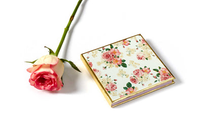 White Floral Design Coin/Ginni Box