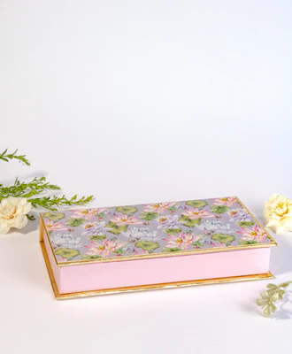 Purple Lotus Design Cash/Gaddi Box